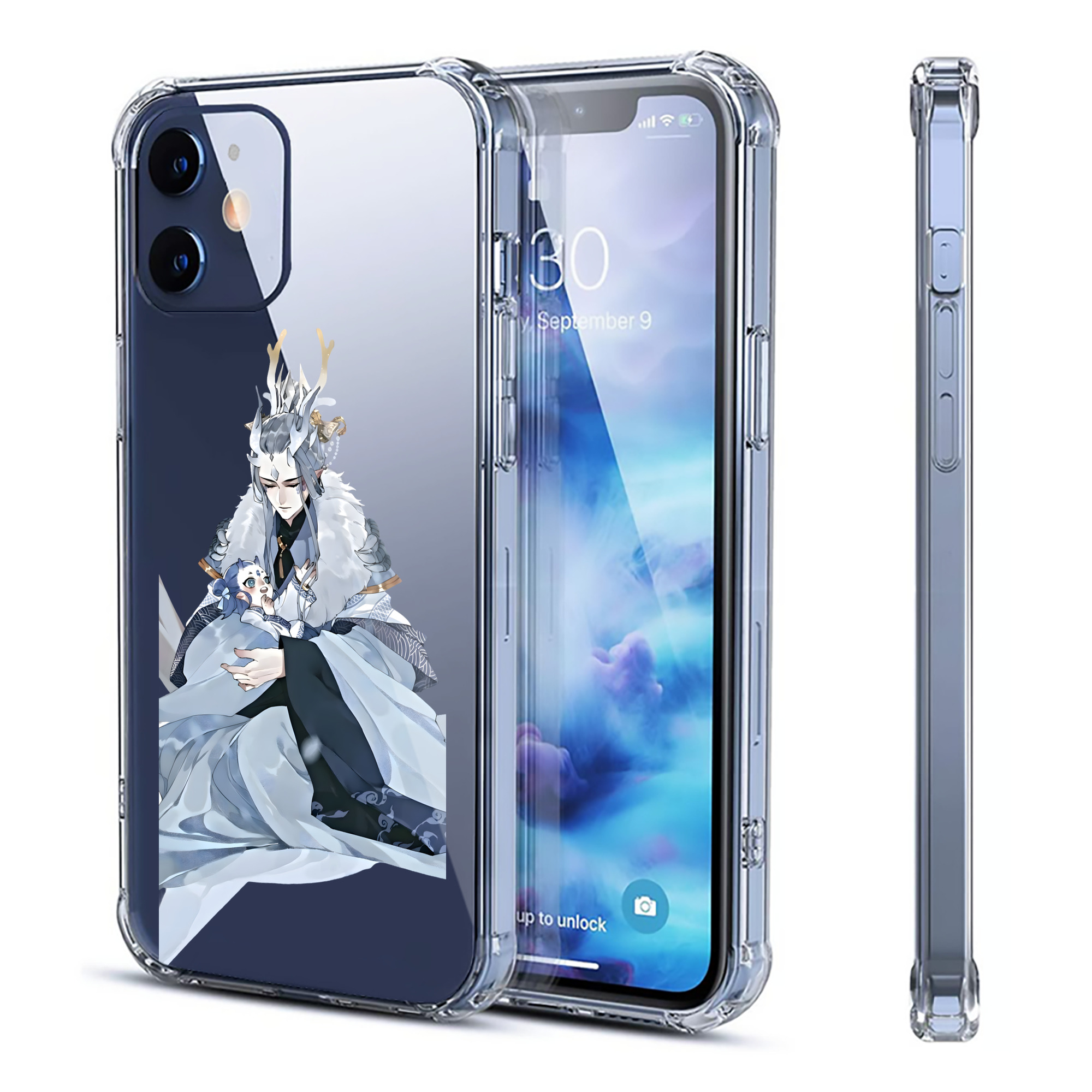 （画像用） Ne Zha 2 ナタ 魔童の大暴れ 【iPhone 12シリーズ対応】透明スマホケース（クリアソフトケース）
